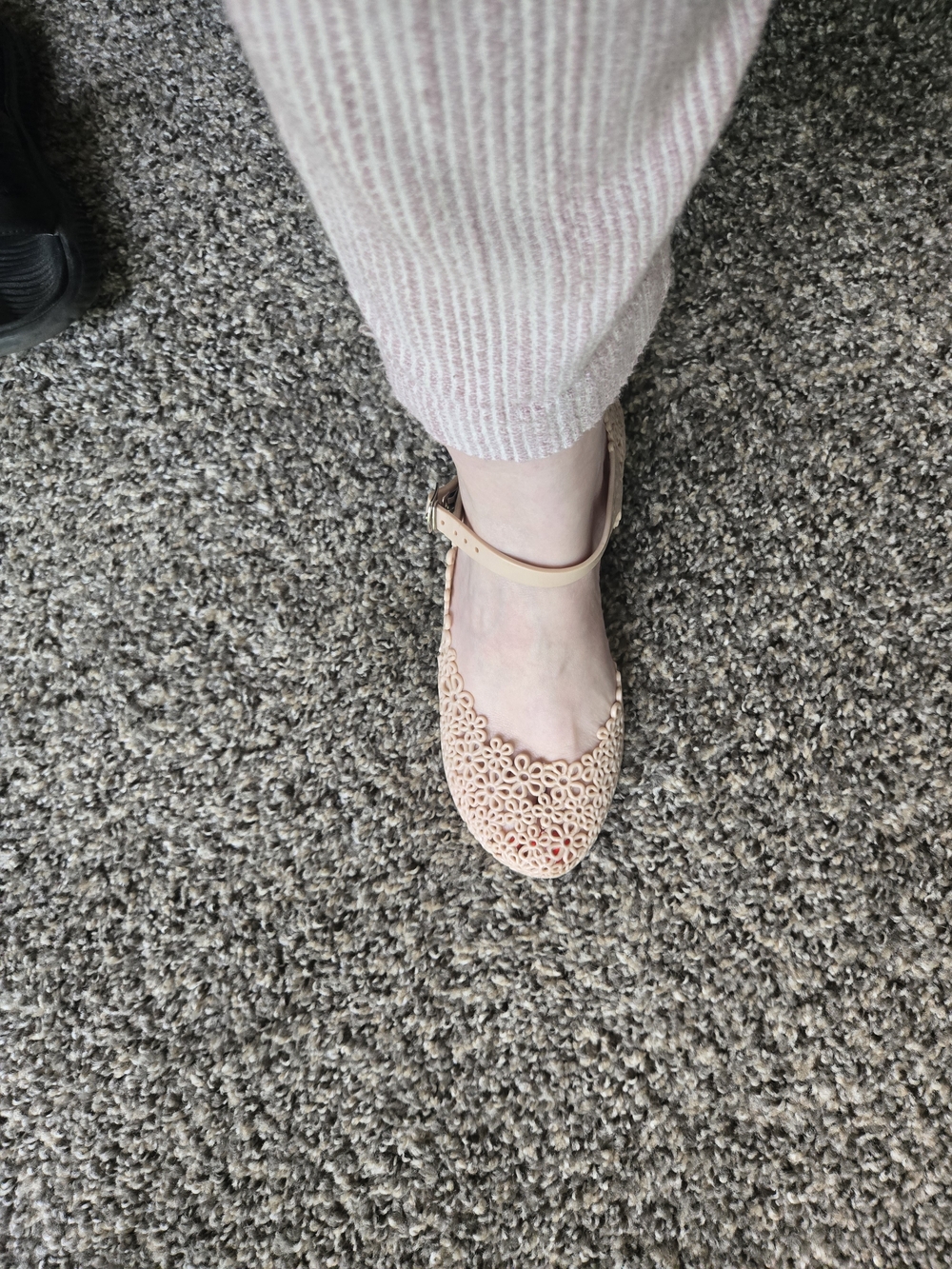 🌷Adorable Pinky Nude Jelly Mary Jane Wedges 7 - Picture 8 of 9